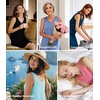 image:imageWiWi Nightgown for Women Super Soft Sleeveless Sleepwear Cool Vneck Sleep Shirts Bamboo Viscose Pj Gown S4XAbright Red