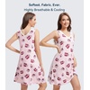 image:imageWiWi Nightgown for Women Super Soft Sleeveless Sleepwear Cool Vneck Sleep Shirts Bamboo Viscose Pj Gown S4XAcoffee Cup