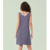 image:imageWiWi Nightgown for Women Super Soft Sleeveless Sleepwear Cool Vneck Sleep Shirts Bamboo Viscose Pj Gown S4XAdark Grey