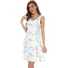 image:imageWiWi Nightgown for Women Super Soft Sleeveless Sleepwear Cool Vneck Sleep Shirts Bamboo Viscose Pj Gown S4XAleaf
