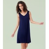 image:imageWiWi Nightgown for Women Super Soft Sleeveless Sleepwear Cool Vneck Sleep Shirts Bamboo Viscose Pj Gown S4XAnavy