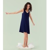image:imageWiWi Nightgown for Women Super Soft Sleeveless Sleepwear Cool Vneck Sleep Shirts Bamboo Viscose Pj Gown S4XAnavy