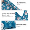 image:imageWiWi Nightgown for Women Super Soft Sleeveless Sleepwear Cool Vneck Sleep Shirts Bamboo Viscose Pj Gown S4XAteal BluePeony