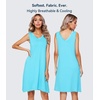 image:imageWiWi Nightgown for Women Super Soft Sleeveless Sleepwear Cool Vneck Sleep Shirts Bamboo Viscose Pj Gown S4XAturquoise