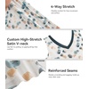 image:imageWiWi Nightgown for Women Super Soft Sleeveless Sleepwear Cool Vneck Sleep Shirts Bamboo Viscose Pj Gown S4XAwhiteGreen Dots