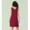 image:imageWiWi Nightgown for Women Super Soft Sleeveless Sleepwear Cool Vneck Sleep Shirts Bamboo Viscose Pj Gown S4XAwine