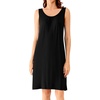 image:imageWiWi Nightgown for Women Super Soft Sleeveless Sleepwear Cool Vneck Sleep Shirts Bamboo Viscose Pj Gown S4XCblack