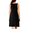 image:imageWiWi Nightgown for Women Super Soft Sleeveless Sleepwear Cool Vneck Sleep Shirts Bamboo Viscose Pj Gown S4XCblack