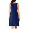 image:imageWiWi Nightgown for Women Super Soft Sleeveless Sleepwear Cool Vneck Sleep Shirts Bamboo Viscose Pj Gown S4XCnavy