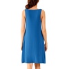 image:imageWiWi Nightgown for Women Super Soft Sleeveless Sleepwear Cool Vneck Sleep Shirts Bamboo Viscose Pj Gown S4XCprussian Blue