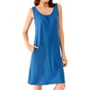 image:imageWiWi Nightgown for Women Super Soft Sleeveless Sleepwear Cool Vneck Sleep Shirts Bamboo Viscose Pj Gown S4XCprussian Blue