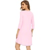image:imageWiWi Nightgowns for Women 34 Sleeve Sleep Shirts Super Soft Pajamas Gowns Viscose from Bamboo Cooling Nightwear SXXLApink