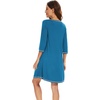 image:imageWiWi Nightgowns for Women 34 Sleeve Sleep Shirts Super Soft Pajamas Gowns Viscose from Bamboo Cooling Nightwear SXXLAteal Blue