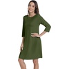 image:imageWiWi Nightgowns for Women 34 Sleeve Sleep Shirts Super Soft Pajamas Gowns Viscose from Bamboo Cooling Nightwear SXXLBarmy Green