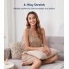 image:imageWiWi Nightgowns for Women Bamboo Viscose Button Down Sleep Shirt Super Soft Sleeveless Dress Cooling Tank Nightshirts SXXLCamel