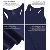 image:imageWiWi Nightgowns for Women Bamboo Viscose Button Down Sleep Shirt Super Soft Sleeveless Dress Cooling Tank Nightshirts SXXLNavy