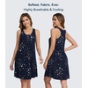 image:imageWiWi Nightgowns for Women Bamboo Viscose Button Down Sleep Shirt Super Soft Sleeveless Dress Cooling Tank Nightshirts SXXLNavy Stars