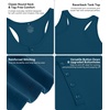 image:imageWiWi Nightgowns for Women Bamboo Viscose Button Down Sleep Shirt Super Soft Sleeveless Dress Cooling Tank Nightshirts SXXLPeacock Blue