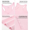 image:imageWiWi Nightgowns for Women Bamboo Viscose Button Down Sleep Shirt Super Soft Sleeveless Dress Cooling Tank Nightshirts SXXLPink