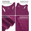 image:imageWiWi Nightgowns for Women Bamboo Viscose Button Down Sleep Shirt Super Soft Sleeveless Dress Cooling Tank Nightshirts SXXLPurplish Red