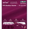image:imageWiWi Nightgowns for Women Bamboo Viscose Button Down Sleep Shirt Super Soft Sleeveless Dress Cooling Tank Nightshirts SXXLPurplish Red