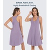 image:imageWiWi Nightgowns for Women Bamboo Viscose Button Down Sleep Shirt Super Soft Sleeveless Dress Cooling Tank Nightshirts SXXLViolet