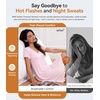 image:imageWiWi Nightgowns for Women Bamboo Viscose Super Soft Short Sleeve Sleep Dress Cooling Ladies Plus Size Lounge Sleepwear S4XDark Heather Grey