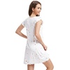 image:imageWiWi Nightgowns for Women Bamboo Viscose Super Soft Short Sleeve Sleep Dress Cooling Ladies Plus Size Lounge Sleepwear S4XWhite Stars