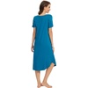 image:imageWiWi Nightgowns for Women Viscose from Bamboo Nightshirts Short Sleeve Nightshirt Sleep Gowns Loungewear Nightdress SXXLTeal Blue