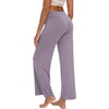 image:imageWiWi Pajama Pants for Women Comfy Soft Comfortable Pajamas Womens Lounge Sleep Pj Bottoms Viscose from Bamboo SXXLAblackviolet