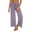 image:imageWiWi Pajama Pants for Women Comfy Soft Comfortable Pajamas Womens Lounge Sleep Pj Bottoms Viscose from Bamboo SXXLAvioletdark Grey