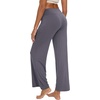 image:imageWiWi Pajama Pants for Women Comfy Soft Comfortable Pajamas Womens Lounge Sleep Pj Bottoms Viscose from Bamboo SXXLAvioletdark Grey