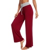 image:imageWiWi Pajama Pants for Women Comfy Soft Comfortable Pajamas Womens Lounge Sleep Pj Bottoms Viscose from Bamboo SXXLBwine RedLight Heather Grey