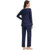 image:imageWiWi Pajama Sets for Women Soft Comfy Pjs Loungewear Sleepwear with Pants Viscose from Bamboo Pajamas Set SXXLBlue Constellation