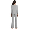 image:imageWiWi Pajama Sets for Women Soft Comfy Pjs Loungewear Sleepwear with Pants Viscose from Bamboo Pajamas Set SXXLHeather Grey