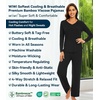 image:imageWiWi Pajamas for Women Long Sleeve Cooling Sleepwear Pants Set Super Soft Pj Viscose from Bamboo Loungewear Sets SXXLAblack