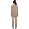 image:imageWiWi Pajamas for Women Long Sleeve Cooling Sleepwear Pants Set Super Soft Pj Viscose from Bamboo Loungewear Sets SXXLAcamel