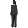 image:imageWiWi Pajamas for Women Long Sleeve Cooling Sleepwear Pants Set Super Soft Pj Viscose from Bamboo Loungewear Sets SXXLAcharcoal Heather