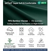 image:imageWiWi Pajamas for Women Long Sleeve Cooling Sleepwear Pants Set Super Soft Pj Viscose from Bamboo Loungewear Sets SXXLAfence Green