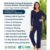 image:imageWiWi Pajamas for Women Long Sleeve Cooling Sleepwear Pants Set Super Soft Pj Viscose from Bamboo Loungewear Sets SXXLAnavy
