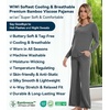 image:imageWiWi Pajamas for Women Long Sleeve Cooling Sleepwear Pants Set Super Soft Pj Viscose from Bamboo Loungewear Sets SXXLBdark Heather Grey