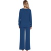 image:imageWiWi Pajamas for Women Long Sleeve Cooling Sleepwear Pants Set Super Soft Pj Viscose from Bamboo Loungewear Sets SXXLBink Blue