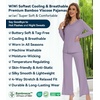 image:imageWiWi Pajamas for Women Long Sleeve Cooling Sleepwear Pants Set Super Soft Pj Viscose from Bamboo Loungewear Sets SXXLBviolet