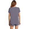 image:imageWiWi Pajamas for Women Short Sleeve Top with Shorts Viscose from Bamboo Pajama Set Cooling Sleepwear SXXLBpurplish Grey