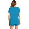 image:imageWiWi Pajamas for Women Short Sleeve Top with Shorts Viscose from Bamboo Pajama Set Cooling Sleepwear SXXLBteal Blue
