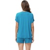 image:imageWiWi Pajamas for Women Short Sleeve Top with Shorts Viscose from Bamboo Pajama Set Cooling Sleepwear SXXLDteal Blue