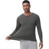image:imageWiWi Shirts for Men Long Sleeve Underwear Viscose from Bamboo SlimFit Tee Baselayer Mens Stretchable Shirt Soft Top SXXLCharcoal