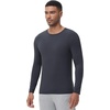 image:imageWiWi Shirts for Men Long Sleeve Underwear Viscose from Bamboo SlimFit Tee Baselayer Mens Stretchable Shirt Soft Top SXXLMidnight Blue