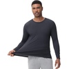 image:imageWiWi Shirts for Men Long Sleeve Underwear Viscose from Bamboo SlimFit Tee Baselayer Mens Stretchable Shirt Soft Top SXXLMidnight Blue