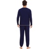 image:imageWiWi Soft Mens Pajama Sets French Terry Sleepwear Cooling Long Sleeve Top and Pants Pjs with Pockets Drawstring SXXLBnavy